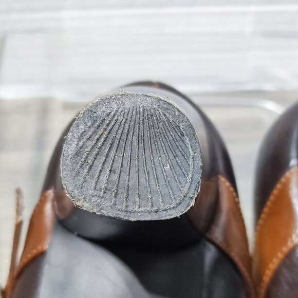 Vintage Candie's Jessa Maryjane Pumps Size 10 Brown Chunky Heels Comfort - Picture 15 of 15